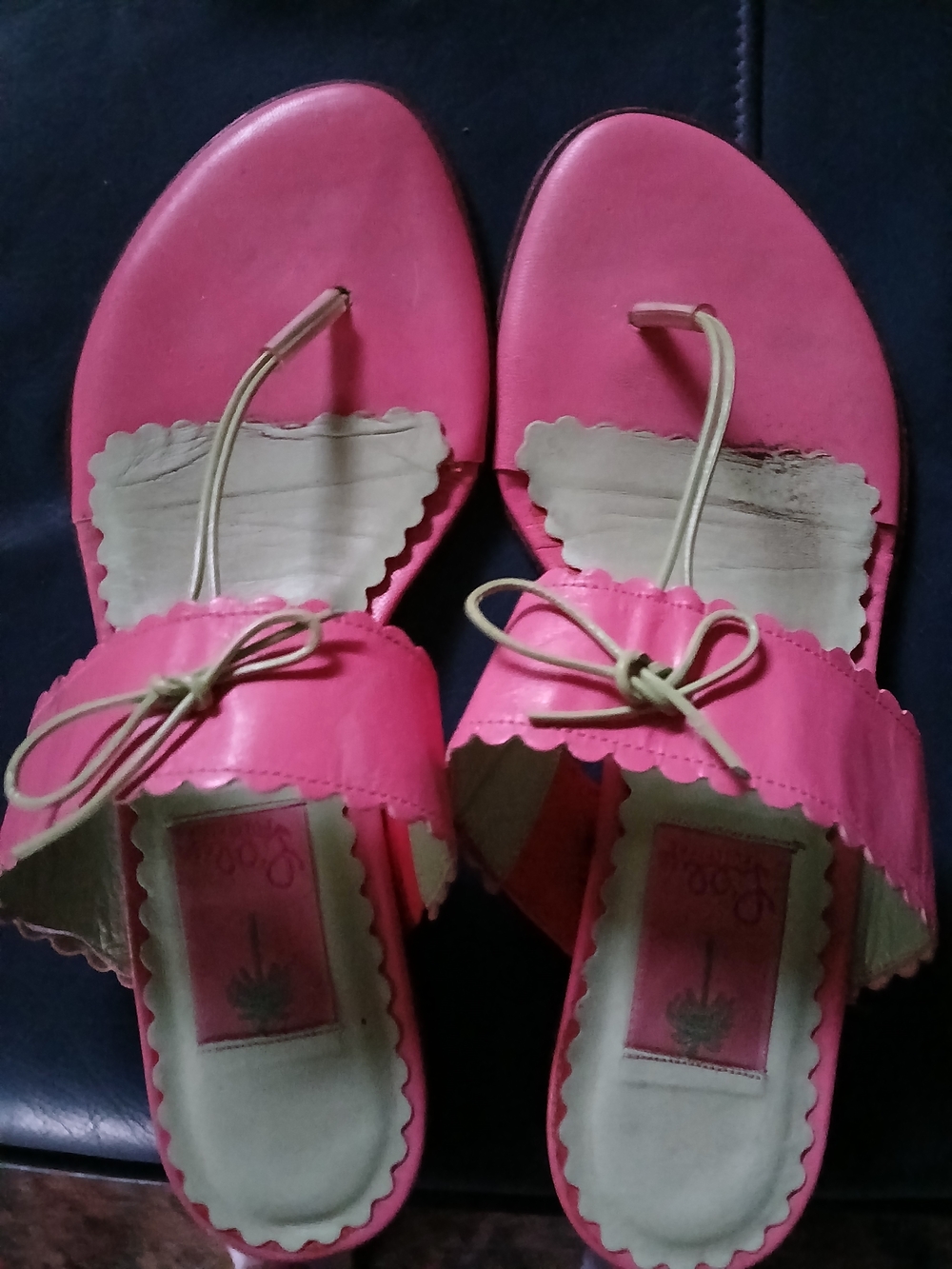 Lilly Pulitzer Pink Scalloped Sandals